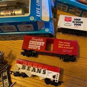 Group of life like trains. Vintage